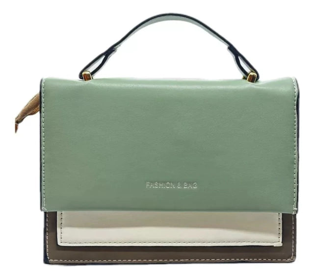 Cartera Minibag Isa Combinada Solapa Mini Maletin