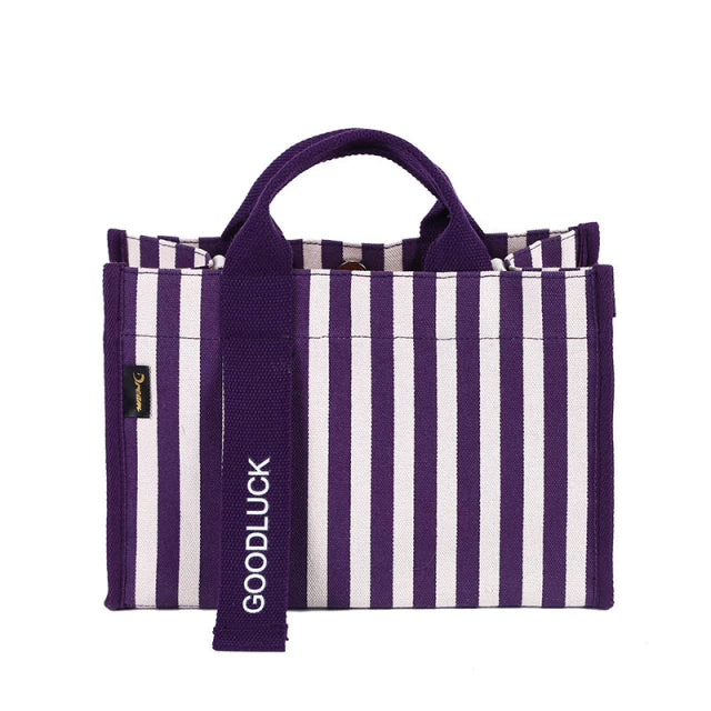 Cartera Bolso Rayado Milos Con Asa Regulable Moda Estilo