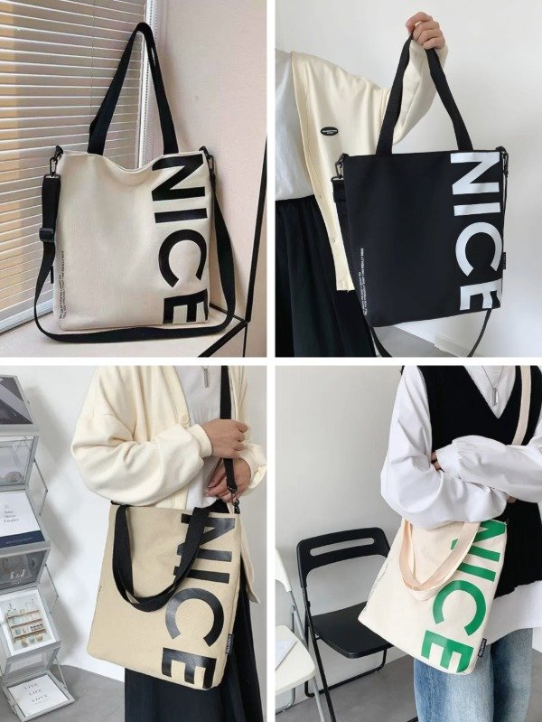 Cartera Bolso Urbano Universitario NICE Estampado con correa