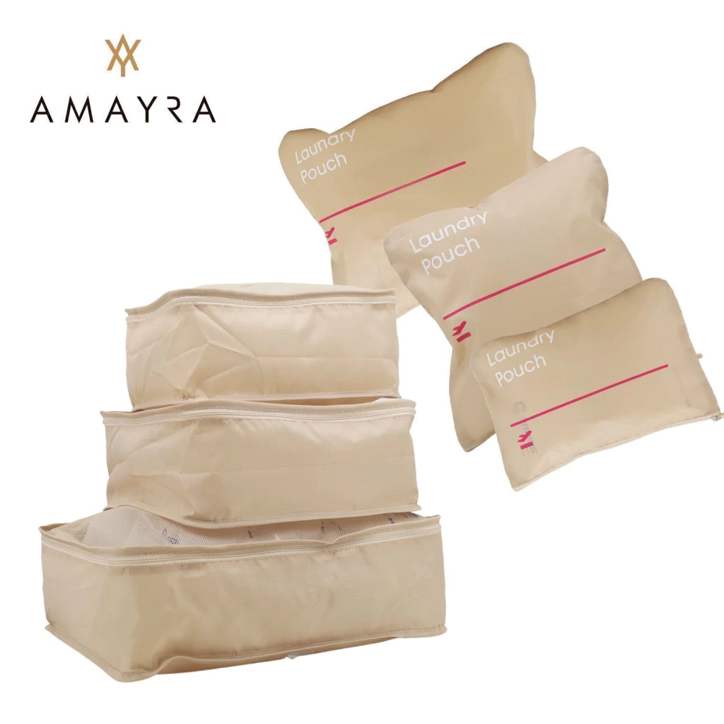 Organizador De Viaje 6 Piezas Amayra Equipaje Travel Amplio