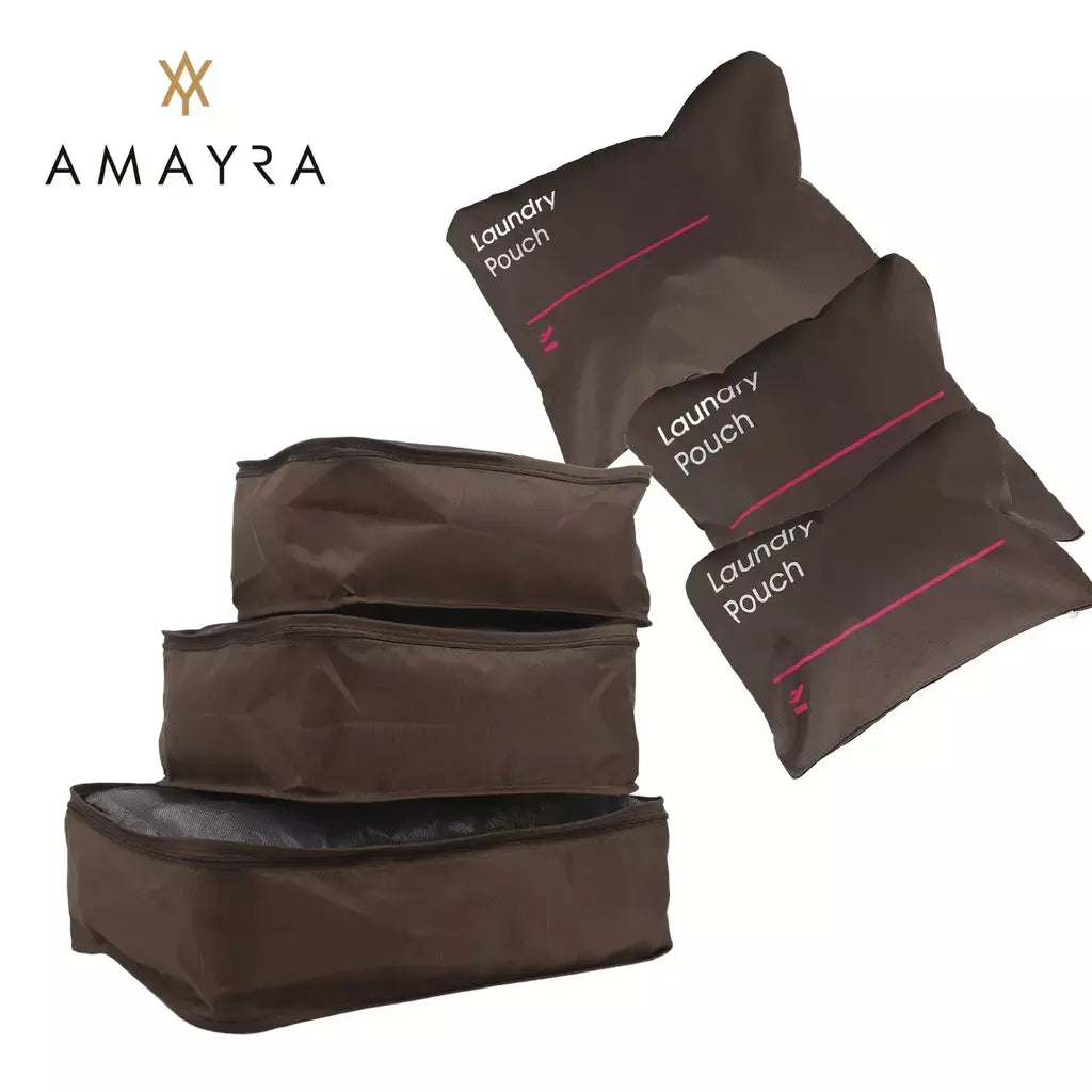 Organizador De Viaje 6 Piezas Amayra Equipaje Travel Amplio