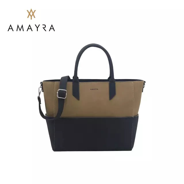 Cartera Amayra Mujer Negra y Visón – Diseño Elegante y Funcional para Uso Diario