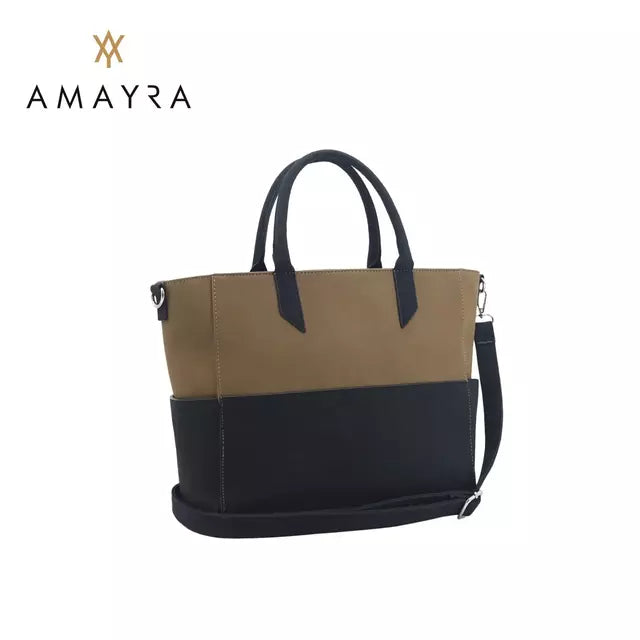 Cartera Amayra Mujer Negra y Visón – Diseño Elegante y Funcional para Uso Diario