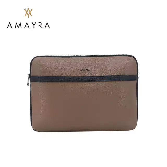 Funda Porta Notebook Laptop Cuero pu Combinada Oficina Amayra