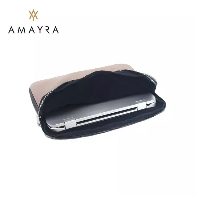 Funda Porta Notebook Laptop Cuero pu Combinada Oficina Amayra