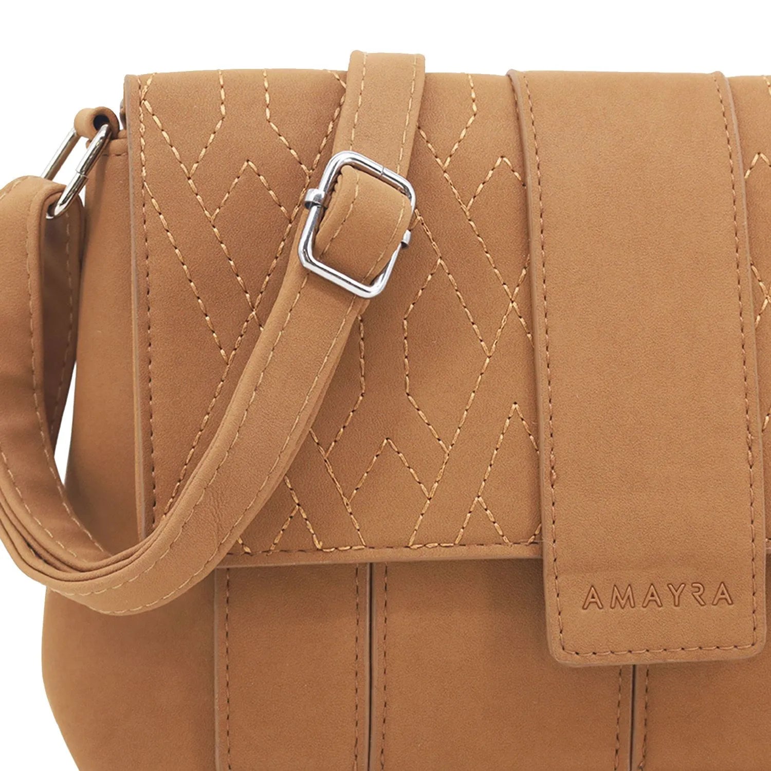 Cartera Bolso Mujer Amayra Bandolera Estilo Gamuzado Moda