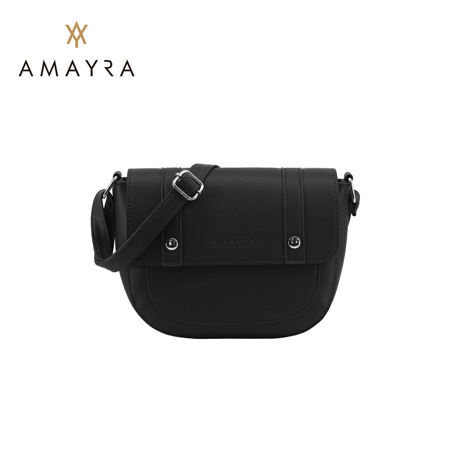 cartera mujer amayra mini bag bandolera solapa estilo saddle bag