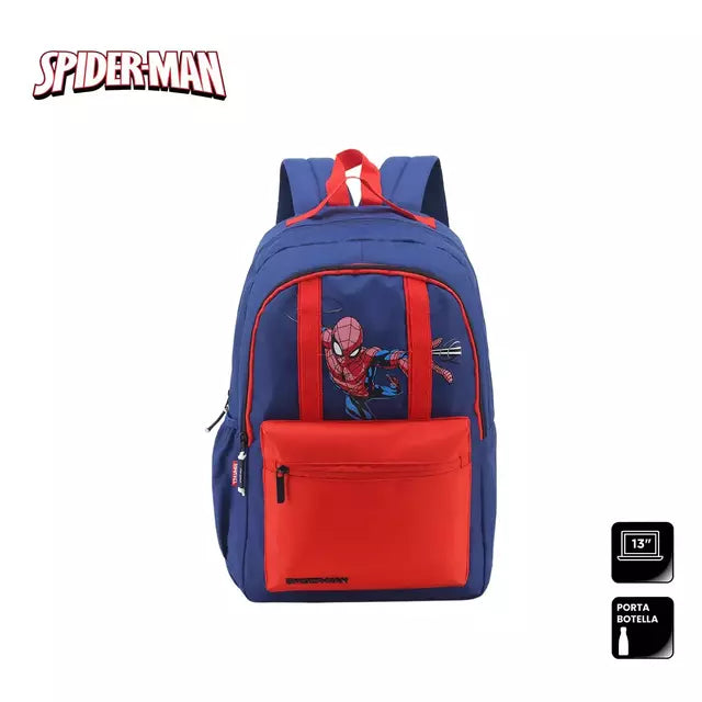 MOCHILA SPIDERMAN 18" Escolar porta notebook comoda amplia