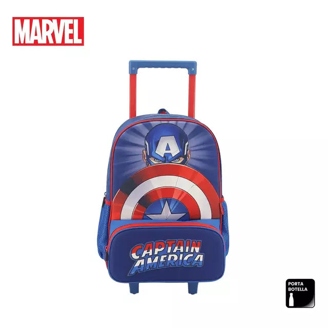 Mochila Capitan America con ruedas comoda a la moda
