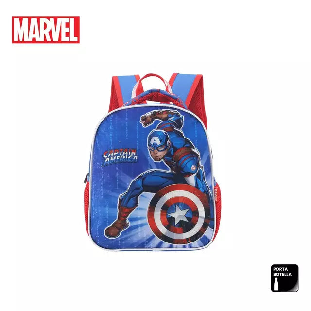 Mochila Capitan America 12" Escolar Licencia Oficial
