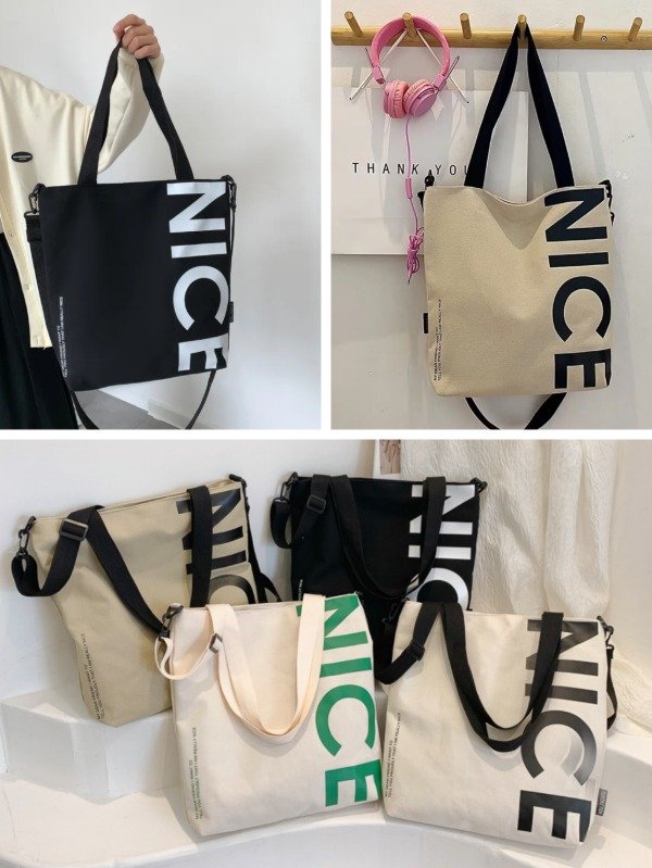 Cartera Bolso Urbano Universitario NICE Estampado con correa