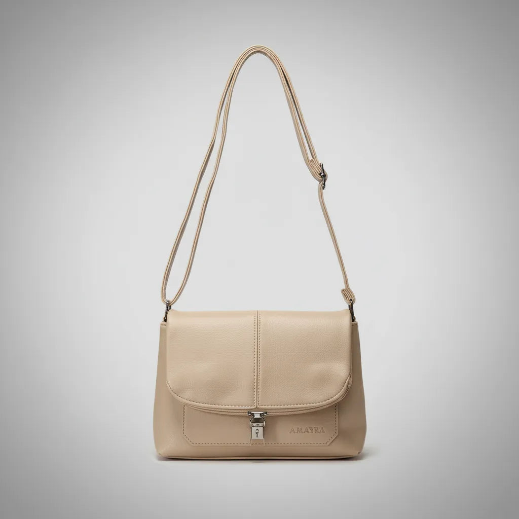 Cartera Bolso Mujer Amayra Solapa Con Cierre Decorativo Moda