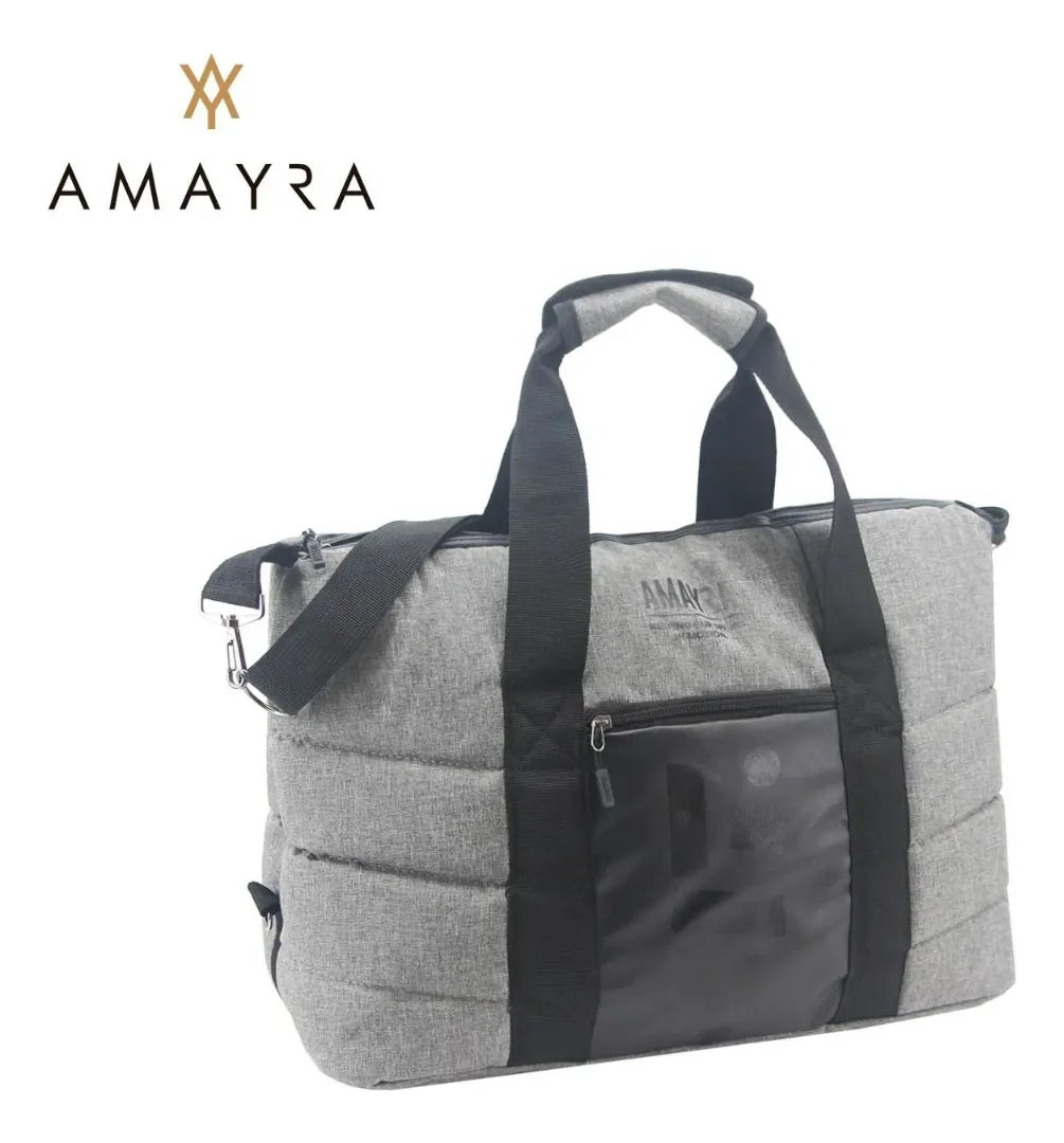 Bolso Deportivo Unisex Amayra Acolchonado Espacioso Bolsillo Camel