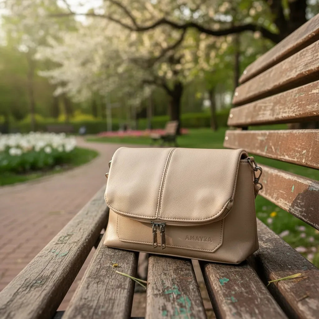 Cartera Bolso Mujer Amayra Solapa Con Cierre Decorativo Moda