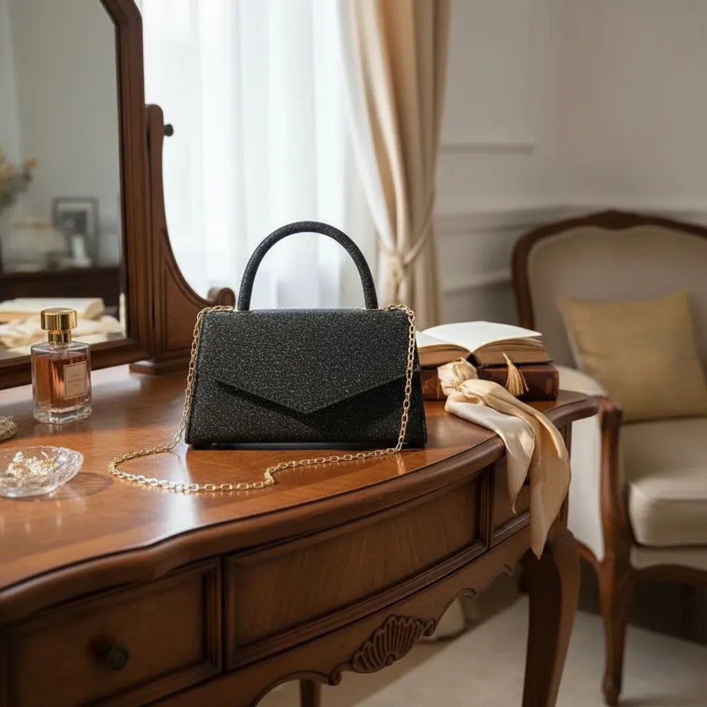 Cartera De Mujer Clutch Strass Sobre Asa Fiesta Boda Noche