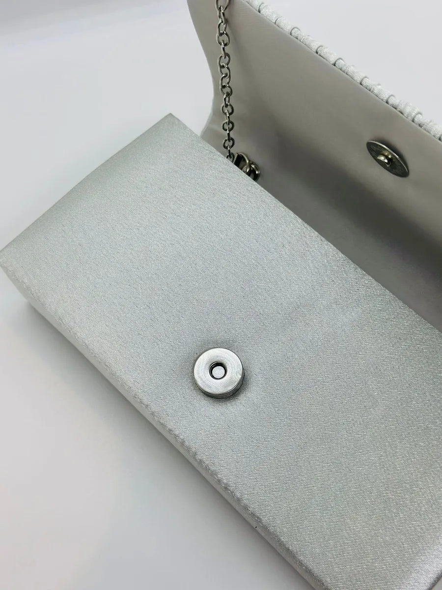 Cartera De Mujer Satin Clutch Fiesta Boda Sobre Noche