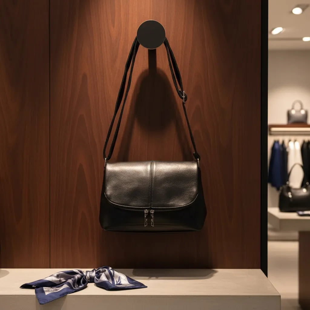 Cartera Bolso Mujer Amayra Solapa Con Cierre Decorativo Moda