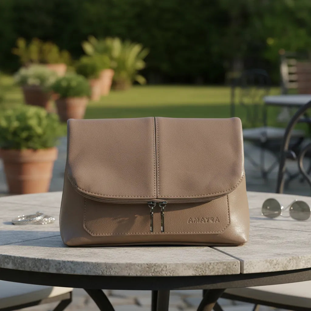 Cartera Bolso Mujer Amayra Solapa Con Cierre Decorativo Moda