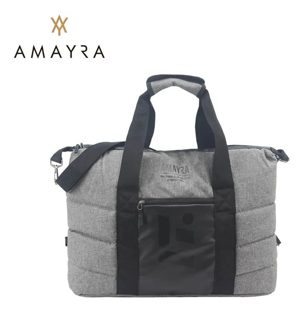 Bolso Deportivo Unisex Amayra Acolchonado Espacioso Bolsillo Camel