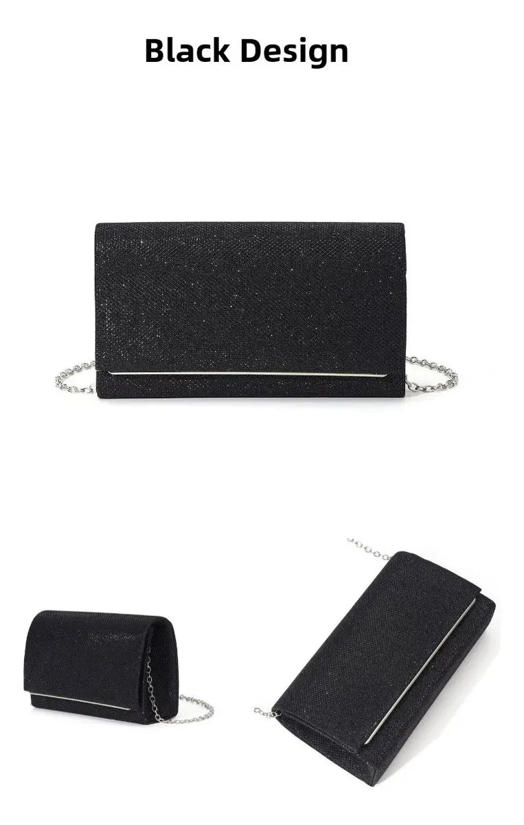 Cartera De Mujer Importada Clutch Liso Fiesta Boda Evento Noche