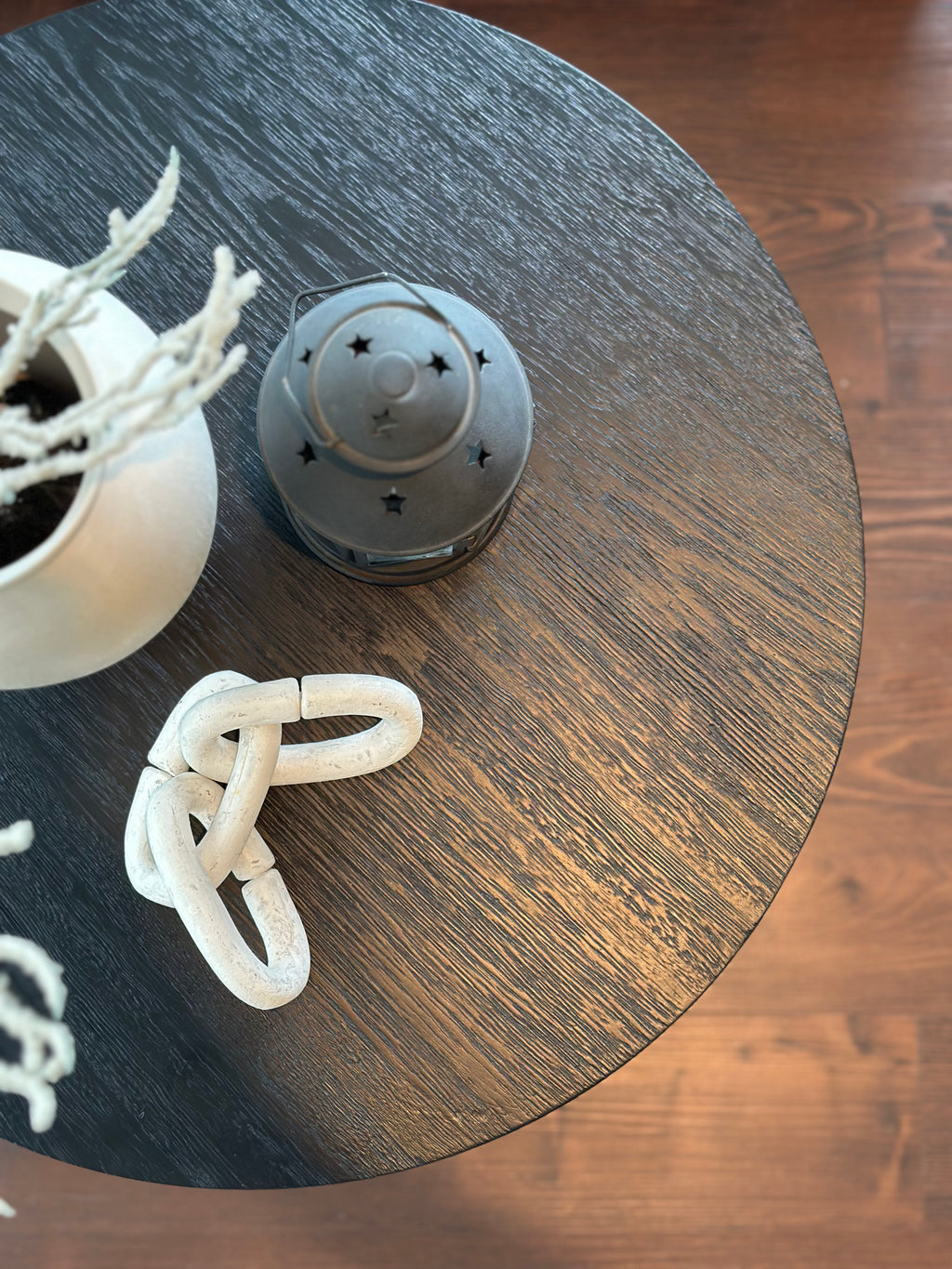 Mesas Ratonas Madera Laqueada Vetas Diseño Estilo Moderno