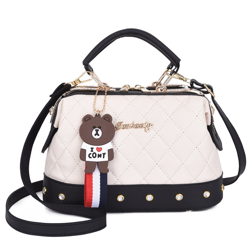 Cartera Importada Herrajes Gold Colgante Cinta