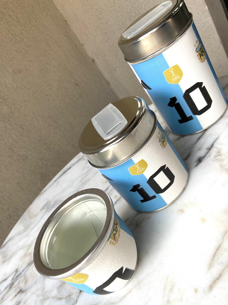 Juego de mate argentino con diseño camiseta N°10