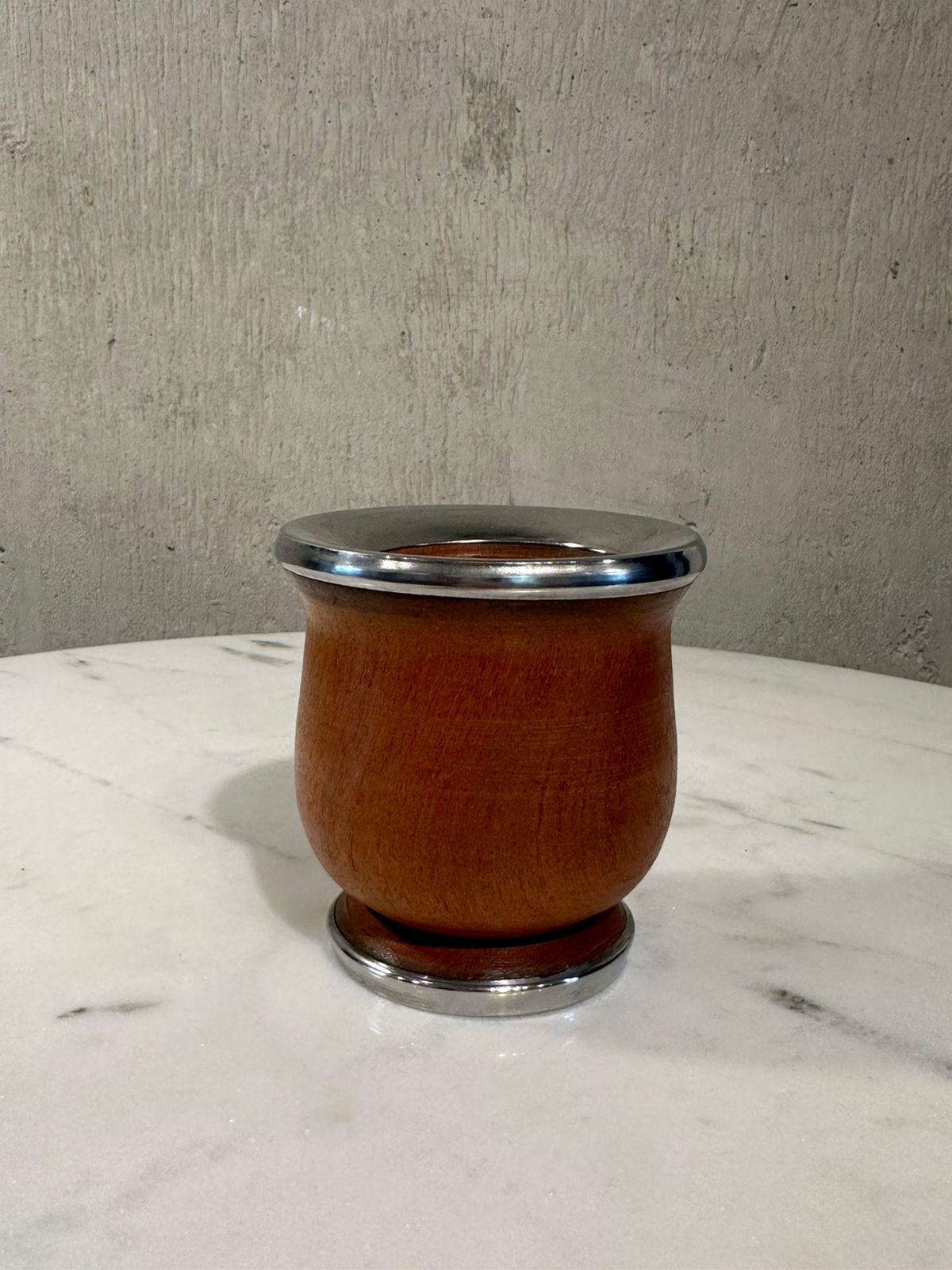 Mate Madera Algarrobo Acero Inoxidable Amorio