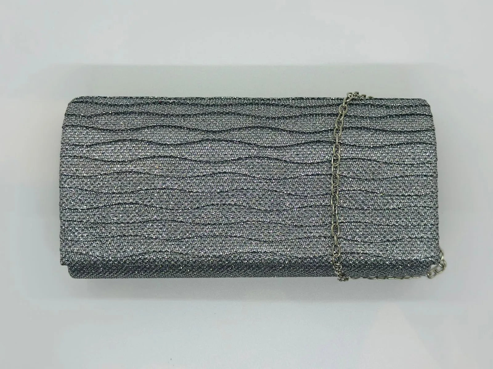 Clutch Lineas Onduladas Elegante Noche