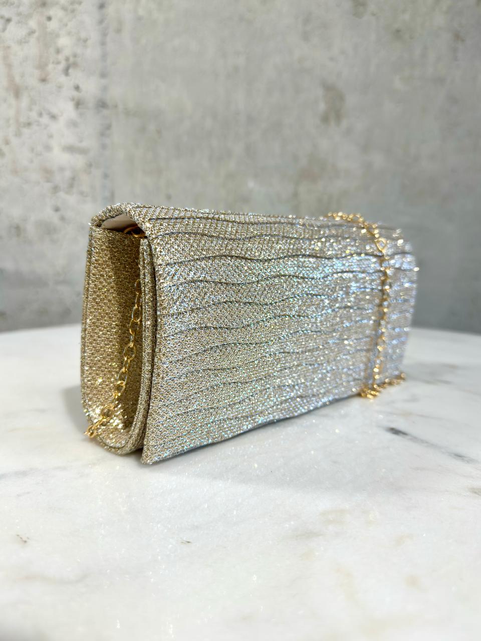 Clutch Lineas Onduladas Elegante Noche