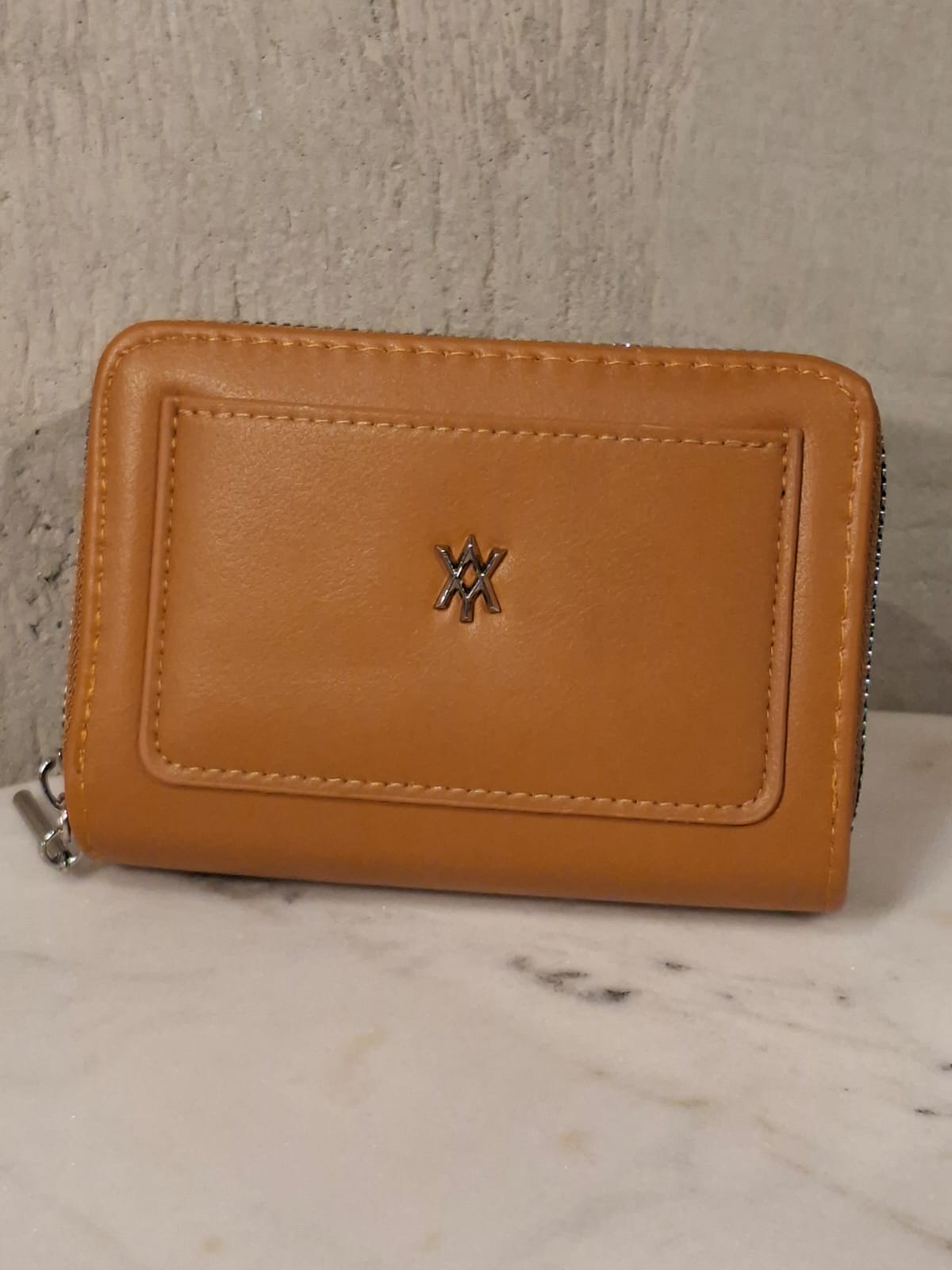 Billetera mujer doble cierre tarjetero amayra espaciosa moda