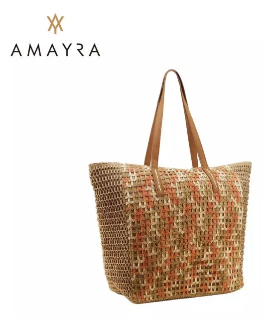Cartera Mujer Bolso Tote Bag Amayra Playa Colores Combinados
