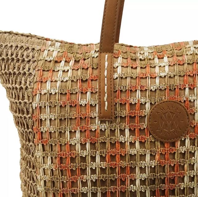 Cartera Mujer Bolso Tote Bag Amayra Playa Colores Combinados