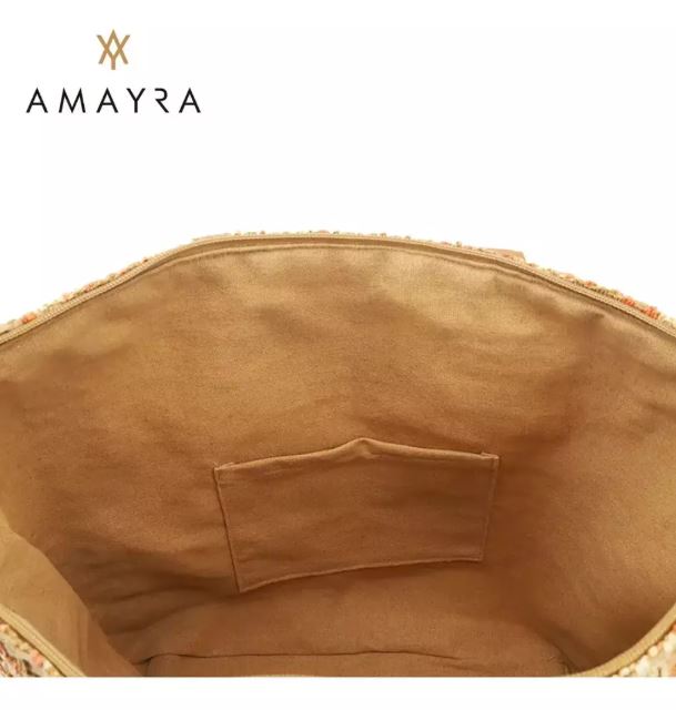 Cartera Mujer Bolso Tote Bag Amayra Playa Colores Combinados