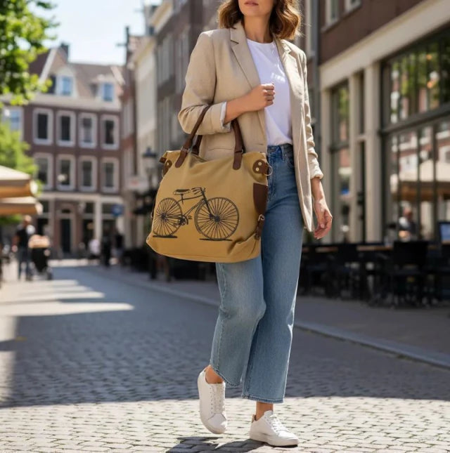 Cartera Bolso Mujer Tote Bag Amsterdam Universitario Amplio
