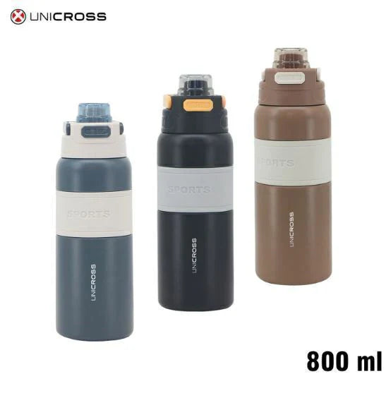 Botella Deportiva Unicross 800 ml con Interior Metálico y Sorbete
