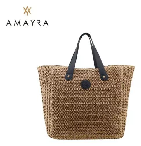 Cartera Mujer Bolso Playero Calado Amayra Espacioso Moda