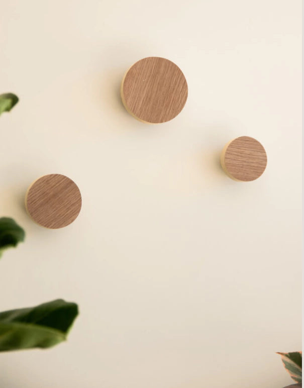 Perchero Praga Circular – Set x3 | Ideal para Hogar, Dormitorio o Recibidor