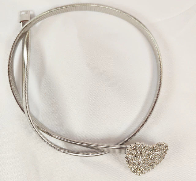 Cinto Caderin Elastizado Metalizados con Strass Varios Diseños