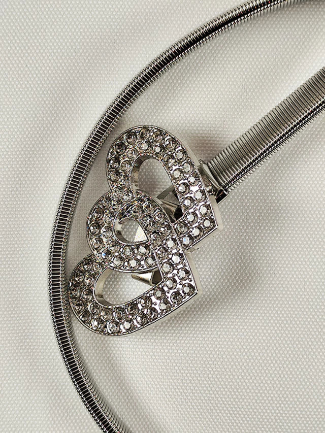 Cinto Caderin Elastizado Metalizados con Strass Varios Diseños