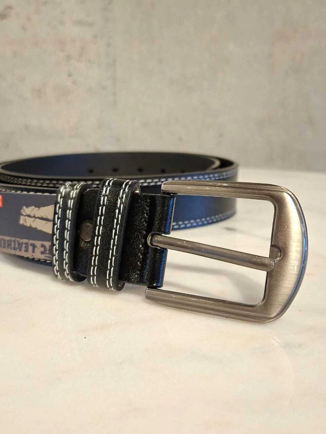 Cinto Cinturon De Hombre Con Detalle De Costura Comodidad