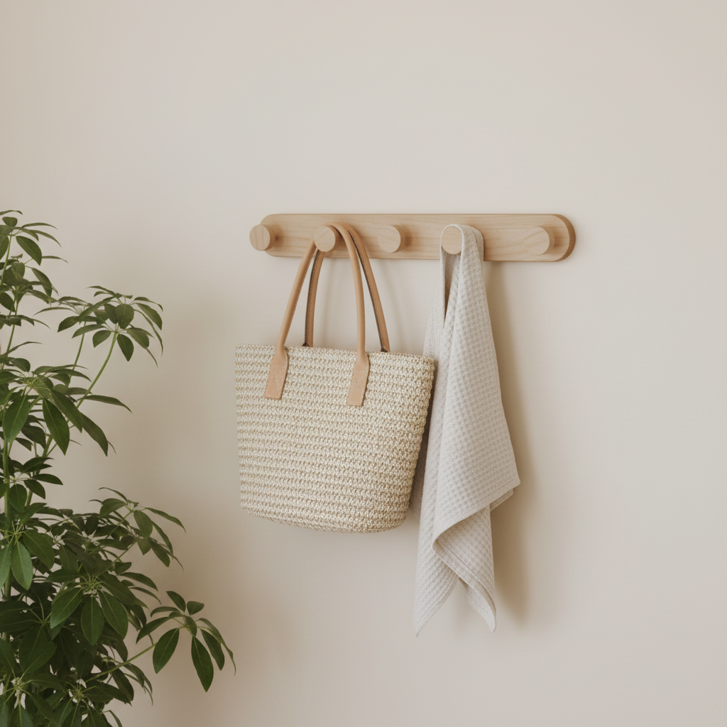 Perchero con 3 Botones Colgadores | Diseño Original tipo Botón en Melamina de Alta Calidad