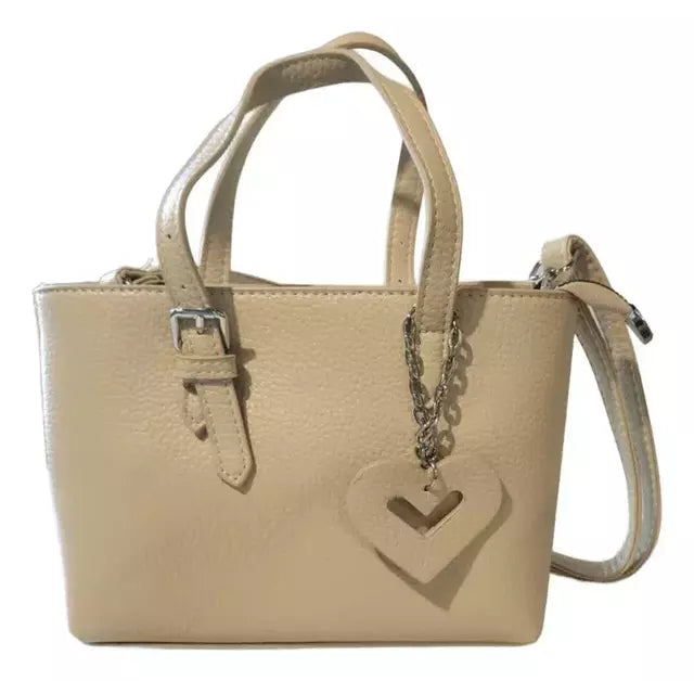 Cartera Mujer Bandolera Love Importada Mini Bag Dije Corazon