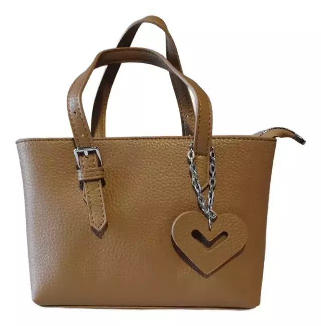 Cartera Mujer Bandolera Love Importada Mini Bag Dije Corazon