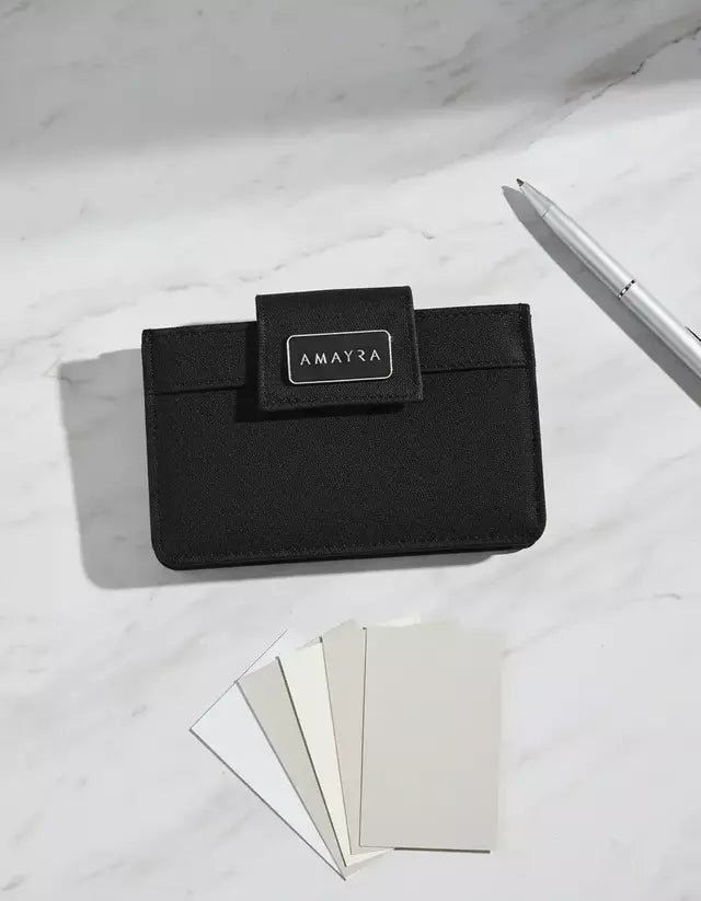 Tarjetero Mujer Con Botón Amayra Billetera Combinado Moda
