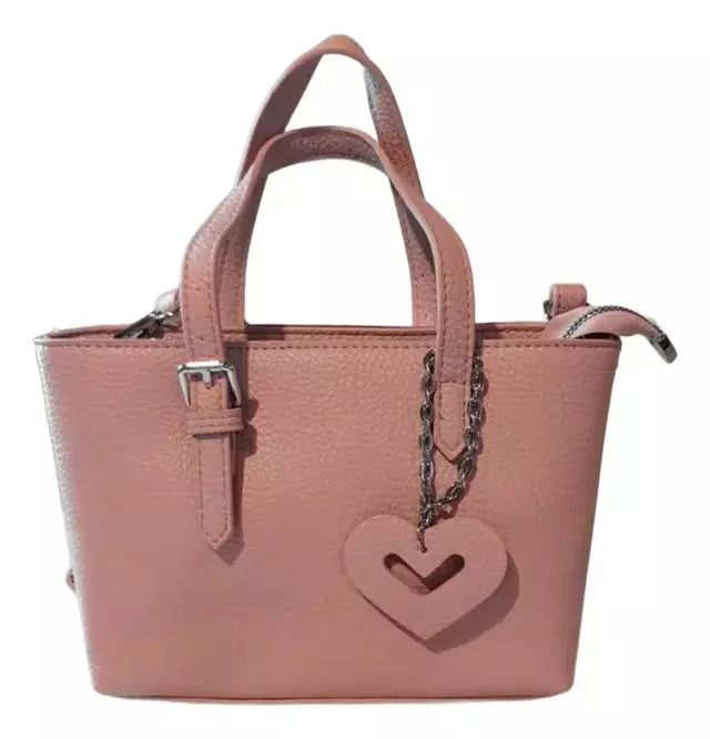 Cartera Mujer Bandolera Love Importada Mini Bag Dije Corazon