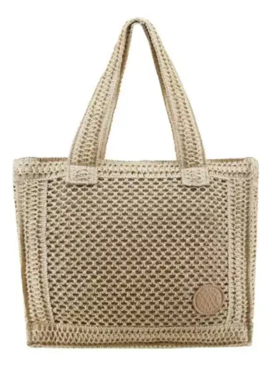 Cartera Bolso Mujer Tote Bag Amayra Calado Playa Verano Moda