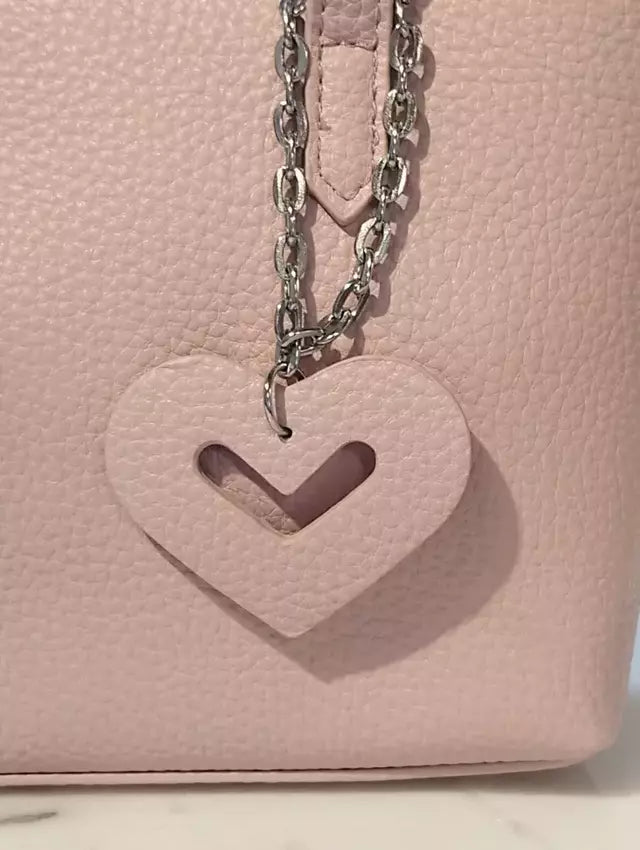 Cartera Mujer Bandolera Love Importada Mini Bag Dije Corazon