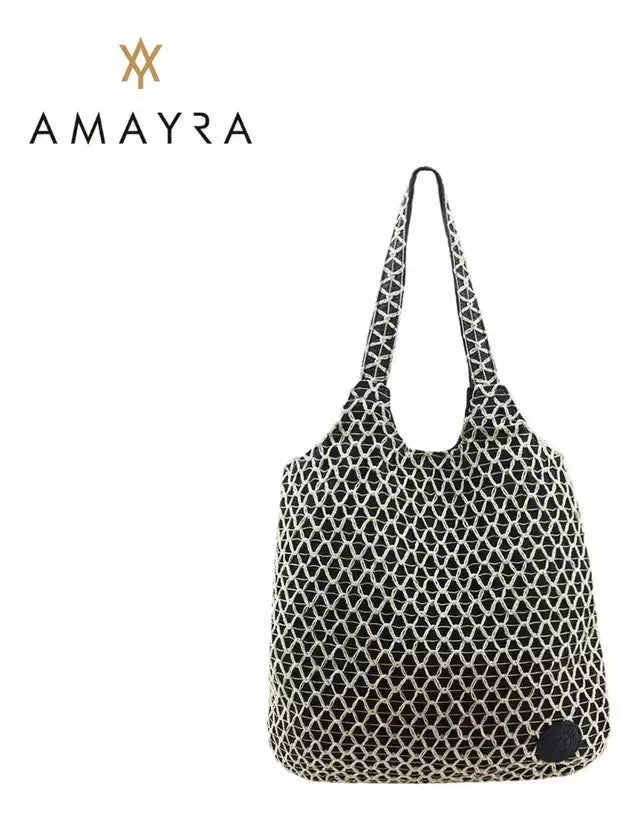 Cartera Mujer Bolso Amayra Rafia Calado Amplio Práctico Moda