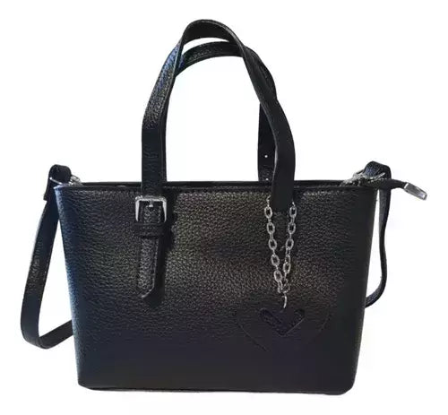 Cartera Mujer Bandolera Love Importada Mini Bag Dije Corazon